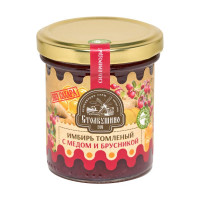 Имбирь томленый с медом и брусникой без сахара, "Столбушино", 160 гр