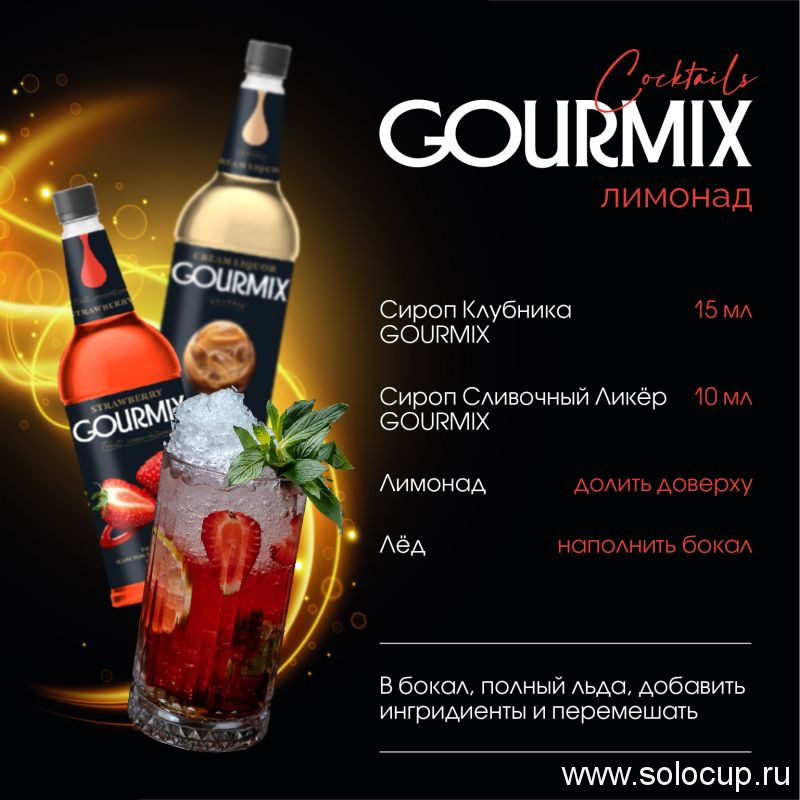 Сироп Клубника Fruit Innovations Gourmix 1000мл