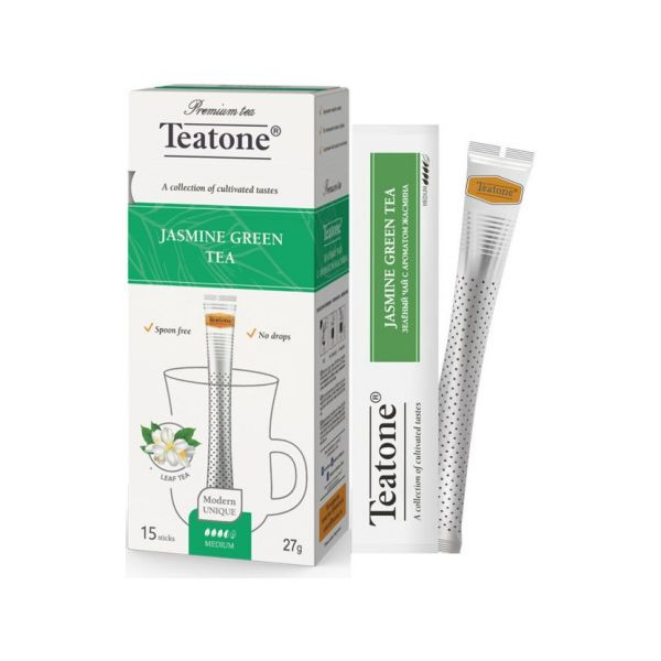 Зеленый чай Аромат жасмина TEATONE в стиках (15шт*1,8г), 737