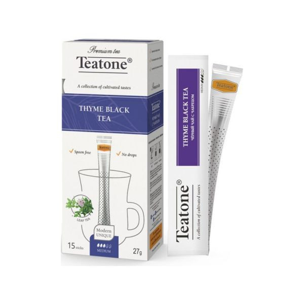 Черный чай Аромат чабреца TEATONE в стиках (15шт*1,8г), 745