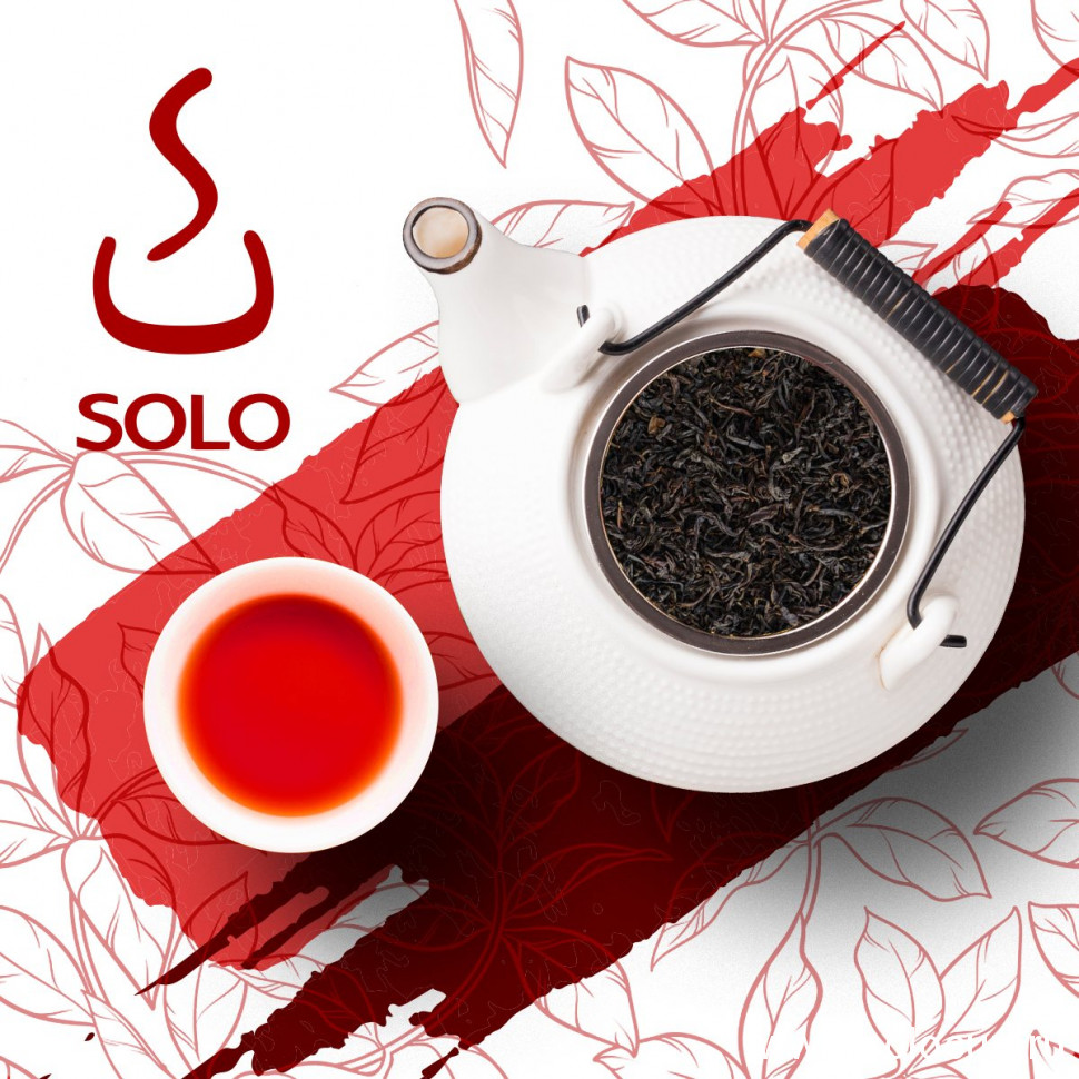 Чай черный Ассам SOLO, ПЭТ БАНКА, 100г
